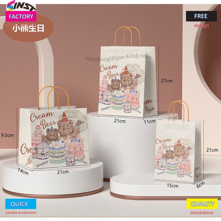 Bag hadiah ulang tahun sing sederhana lan mikir nggawa kabungahan