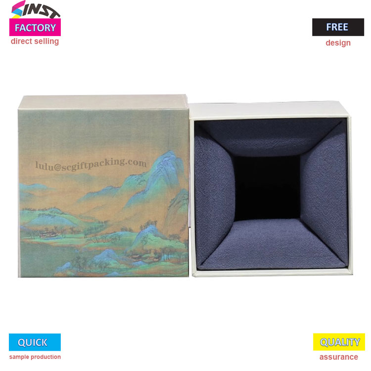 Kothak hadiah Cup cetak budaya kanggo rincian