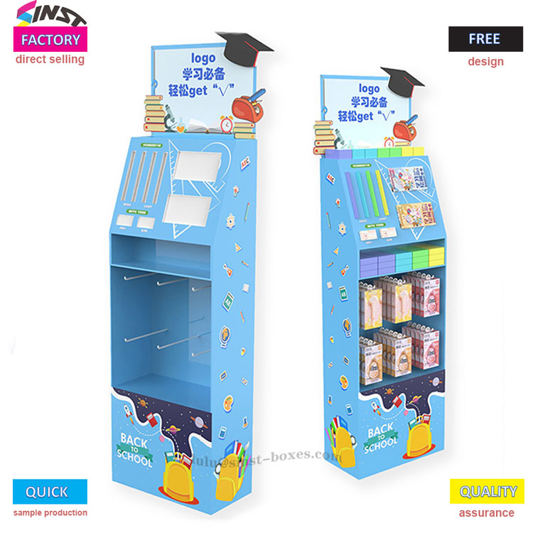 Entuk keuntungan lalu lintas sajrone musim sekolah anyar! Stand tampilan pop-up alat tulis 