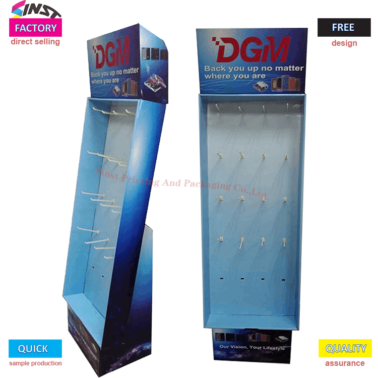 Produk Elektronik Paperboard Pancing Display Stand