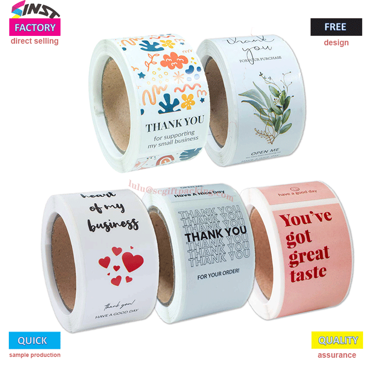 Self-adhesive matur nuwun segel stiker label