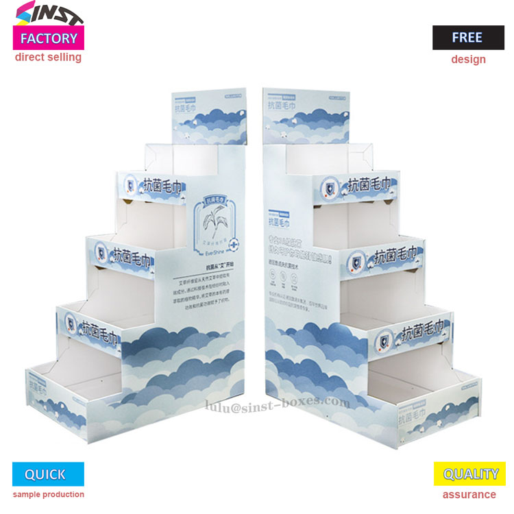 Rak tampilan karton towel